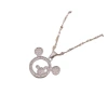 The female Internet celebrity Mickey's versatile double-layer style diamond-encrusted Instagram niche accessory collarbone chain Item Picture